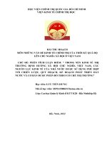 Bài thu hoạch kinh tế chính trị