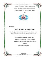 báo cáo thí nghiệm điện tử mạch tích phân vi phân dùng rc  