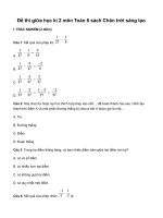 Đề thi giữa kì 2 KHTN 6 sách chân trời toán 6 