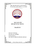 bài tập lớn hp3 quân sự chung chủ đề số 1 