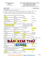 Đề dự đoán cấu trúc minh họa BGD vip số 7 soạn bởi giáo viên H.Phan.Image.Marked