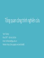 Tổng quan công trình nghiên cứu