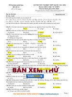 Đề dự đoán cấu trúc minh họa BGD năm 2022 - Môn Hóa - Đề 12 (HP-VIP-12) - Bản word có lời giải.Image.Marked