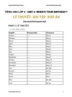 LOP 4  UNIT 4  ly thuyet  bai tap  dap an 