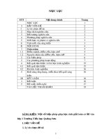 Sáng kiến kinh nghiệm Tiểu học: Một số biện pháp giúp học sinh giải toán có lời văn lớp 1 Trường Tiểu học Quảng Sơn