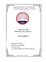 bài tập lớn hp3 quân sự chung chủ đề số 1 