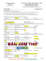 Đề dự đoán cấu trúc minh họa BGD năm 2022 - Môn Hóa - Đề 15 (HP-VIP-15) - Bản word có lời giải.Image.Marked