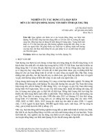 Nghiên cứu tác động của hạn hán đến các huyện đồng bằng ven biển tỉnh Quảng Trị