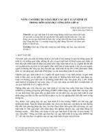 Nâng cao hiệu quả dạy học các quy luật kinh tế trong môn Giáo dục công dân lớp 11