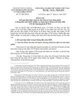 _BCĐ LIÊN NGÀNH ATTP HUYỆN_ BC tình hình thực hiện nhiệm vụ 6 tháng đầu năm  và kế hoạch trọng tâm 6 tháng cuối năm 2020_