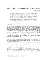 Hợp tác văn hóa Việt Nam và Nhật Bản giai đoạn 2001-2012