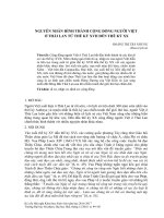 Nguyên nhân hình thành cộng đồng người Việt ở Thái Lan từ thế kỷ XVII đến thế kỷ XX