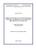 Nghiên cứu giá trị của cắt lớp vi tính đa dãy và kết quả cắt khối tá tụy, vét hạch chuẩn điều trị ung thư vùng đầu tụy tt