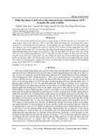 Phân lập chủng vi sinh vật có khả năng phân hủy trinitrotoluene (TNT) từ nguồn đất, nước ô nhiễm