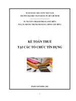 KẾ TOÁN THUẾ TẠI CÁC TỔ CHỨC TÍN DỤNG TP HỒ CHÍ MINH, 2021