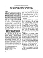 Kết quả chăm sóc người bệnh phẫu thuật ung thư vú tại khoa Ngoại vú - Bệnh viện K