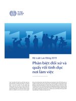 Bản tin ILO-Phân biệt đối xử-Quấy rối tình dục