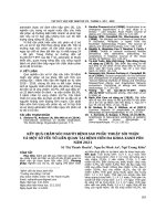 Kết quả chăm sóc người bệnh sau phẫu thuật sỏi thận và một số yếu tố liên quan tại Bệnh viện Đa khoa Xanh Pôn năm 2021