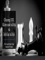 Chương VIII. Kiểm soát xã hội và lệch lạc xã hội