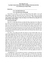 Bai tham luan cua Thanh Mien