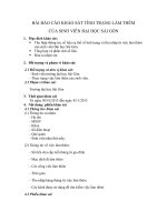 báo cáo học phần Nguyên lý thống kê Khảo sát tình trạng việc làm thêm tại ĐH Sài Gòn năm 2013