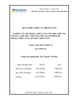 nghiên cứu hệ thống chiếu sáng tín hiệu trên xe toyota yaris 2007, thiết kế chế tạo mô hình hệ thống chiếu sáng tín hiệu trên ô tô 