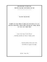 Nghiên cứu các đặc điểm và hiệu quả ứng dụng của các phương pháp điều chỉnh nhiệt độ hơi quá nhiệt trong các nhà máy nhiệt điện 
