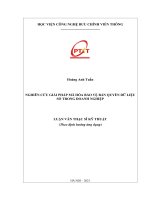 (Luận văn thạc sĩ) Nghiên cứu giải pháp mã hóa bảo vệ bản quyền dữ liệu số trong doanh nghiệp