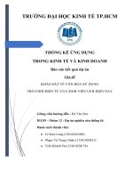thống kê ứng dụng trong kinh tế và kinh doanh báo cáo kết quả dự án chủ đề khảo sát về văn hóa sử dụng trò chơi điện tử của sinh viên ueh hiện nay 