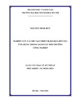 Nghiên cứu và chế tạo thiết bị đo bụi liên tục ứng dụng trong giám sát môi trường công nghiệp 