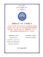 Ứng dụng thẻ điểm cân bằng trong đánh giá hiệu quả hoạt động trên sàn thương mại điện tử shopee của cửa hàng bergami official việt nam 