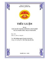 Giải quyết tranh chấp đất lâm nghiệp tại xã Nghĩa Tiến, thị xã Thái Hòa, đã sửa