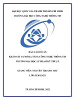 báo cáo đồ án khảo sát cơ sở hạ tầng công nghệ thông tin trường đại học sư phạm kỹ thuật 