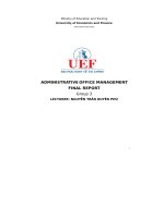 administrative office management final report