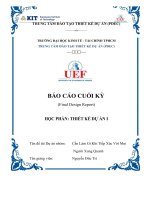 báo cáo cuối kỳ (final design report) học phần thiết kế dự án i tên đề tài dự án nhóm cần làm gì khi tiếp xúc với mọi người xung quanh