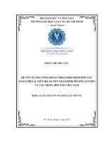 Quyền tự do công đoàn theo hiệp định đối tác toàn diện  tiến bộ xuyên thái bình dương (cptpp) và tác động đối với việt nam 