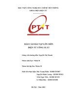 Báo cáo bài tập lớn Điện tử công suất