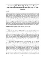 Ảnh hưởng biến đổi khí hậu đến loại hình du lịch sinh thái cộng đồng tại huyện Ngọc Hiển, tỉnh Cà Mau