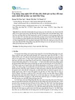 Ứng dụng công nghệ GIS để theo dõi, đánh giá sự thay đổi mực nước dưới đất tại khu vực tỉnh Đắk Nông