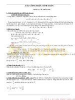 Tổng hợp công thức sinh học 12 