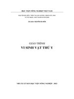 Giáo trình VI SINH VẬT THÚ Y - VNUA