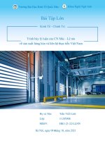 Trình bày lý luận của CN Mác  Lê nin về sản xuất hàng hóa và liên hệ thực tiễn Việt Nam