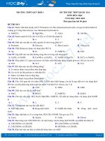 Bộ 5 đề thi thử THPT QG môn Hóa học năm 2021-2022 có đáp án Trường THPT Quỳ Hợp 1
