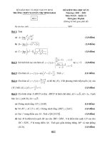 Đề học kỳ 2 Toán 11 năm 2021 – 2022 trường THPT Nguyễn Thị Minh Khai – TP HCM