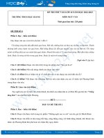 Bộ 3 đề thi thử vào lớp 10 năm 2022 có đáp án môn Ngữ văn Trường THCS Hậu Giang