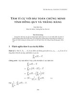 Tâm tỉ cự với bài toán chứng minh tính đồng quy và thẳng hàng