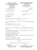 Đề cuối kỳ 2 Toán 11 năm 2021 – 2022 trường THPT Phan Đăng Lưu – TP HCM