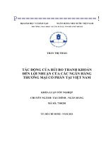 TÁC ĐỘNG CỦA RỦI RO THANH KHOẢNĐẾN LỢI NHUẬN CỦA CÁC NGÂN HÀNGTHƯƠNG MẠI CỔ PHẦN TẠI VIỆT NAM  10598656-2535-013328.htm