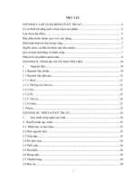Đồ án công nghê chế biến: Đề tài Thiết kế phân xưởng sản xuất dưa chuột dầm dấm