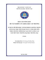 ÁP DỤNG mô HÌNH học tập BLENDED LEARNING TRONG GIẢNG dạy học PHẦN BASIC IELTS 1 CHO SINH VIÊN THEO CHƢƠNG TRÌNH đào tạo CHẤT LƢỢNG CAO năm THỨ NHẤT TRƢỜNG đại học THƢƠNG mại 